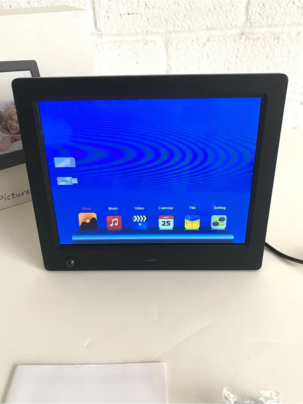 Black Digital Photo Picture Frame Tablet 8
